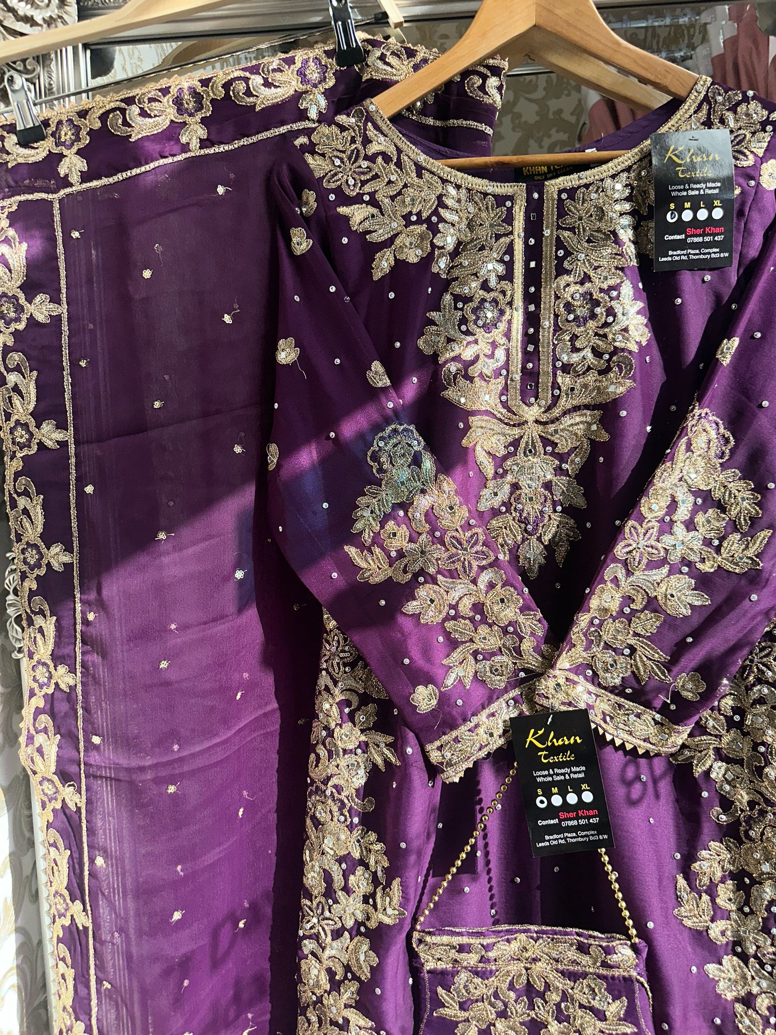 Long kameez & banarsi plazo suit