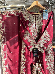Long kameez & banarsi plazo suit